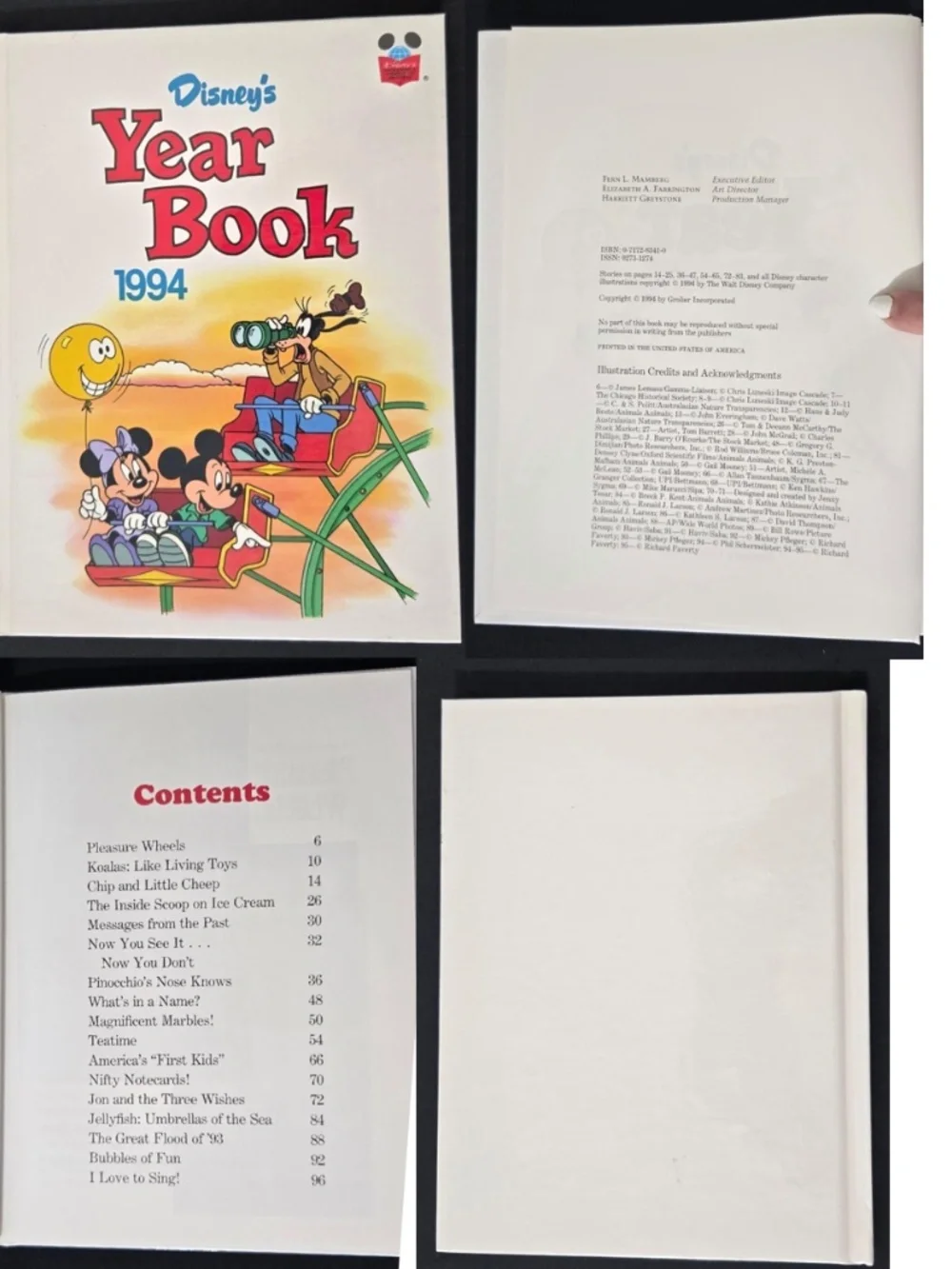 11 Vintage 90s Disneys Year Book Kids Hard Cover Set VTG